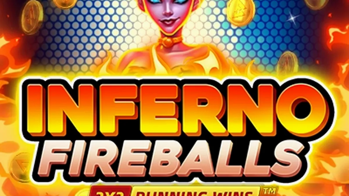 Tampilan visual slot Inferno Fireballs dengan elemen api yang membara